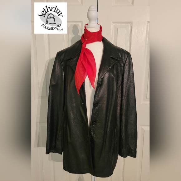 Wilsons Leather Black Jacket XL - Picture 1 of 4